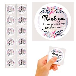🍂Thank You Stickers 1.5” - Thank You for Supporting My Small Business